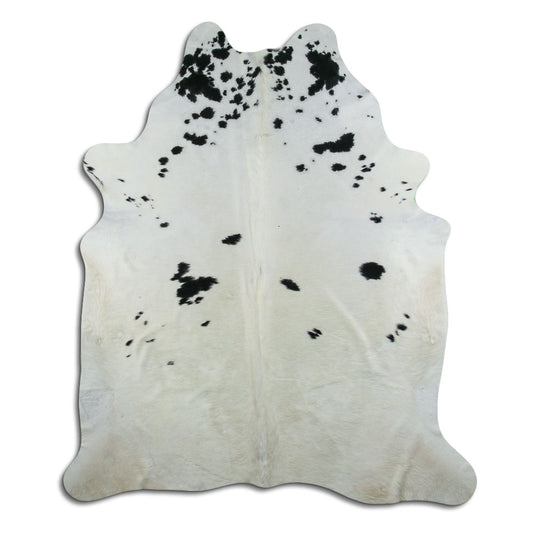 Peau de vache noire et blanche XXL