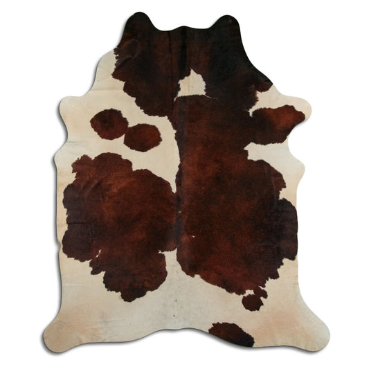 Peau de vache marron et blanche XXL