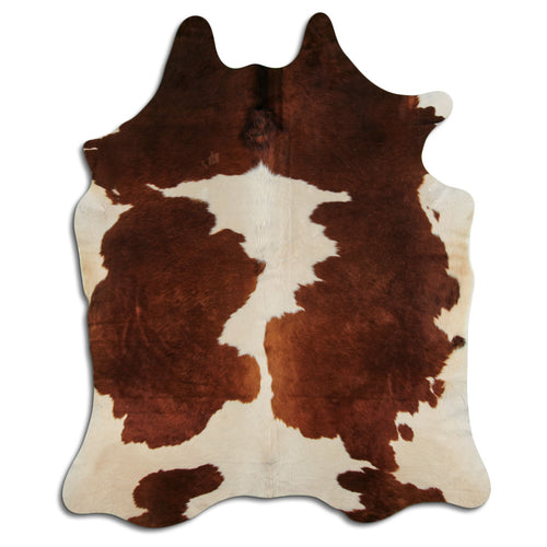 Peau de vache marron et blanche XXL