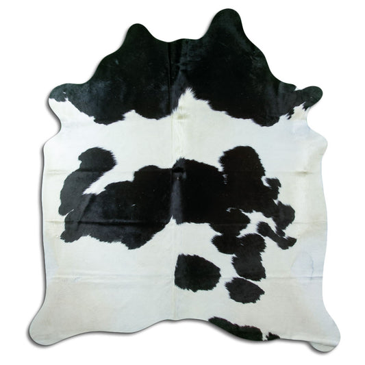 Peau de vache noire et blanche XXL
