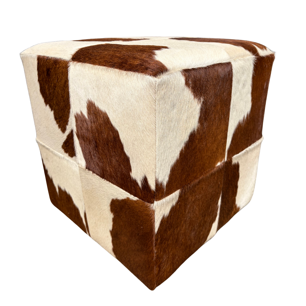 Pouf en peau de vache | plusieurs coloris disponibles