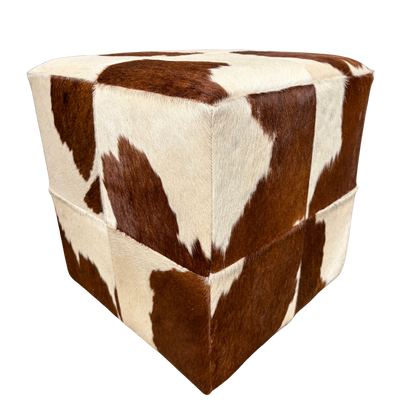 Pouf en peau de vache | plusieurs coloris disponibles