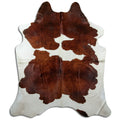 Peau de vache marron et blanche XXL