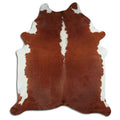Peau de vache marron et blanche XXL