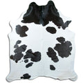 Peau de vache noire et blanche XXXL