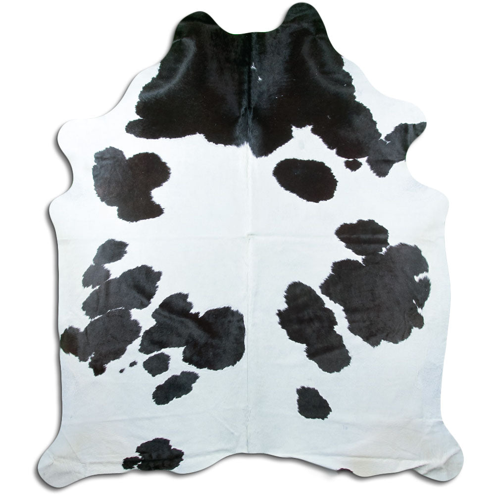 Peau de vache noire et blanche XXXL