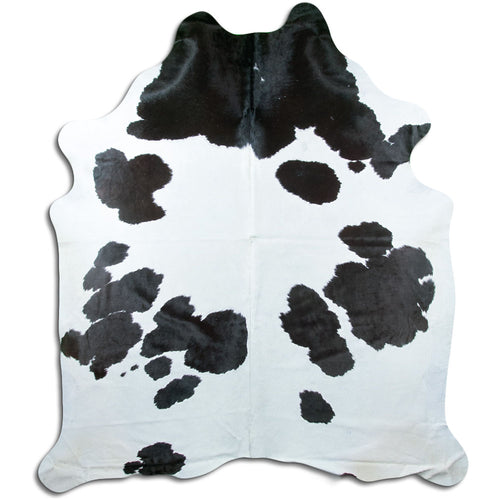 Peau de vache noire et blanche XXXL