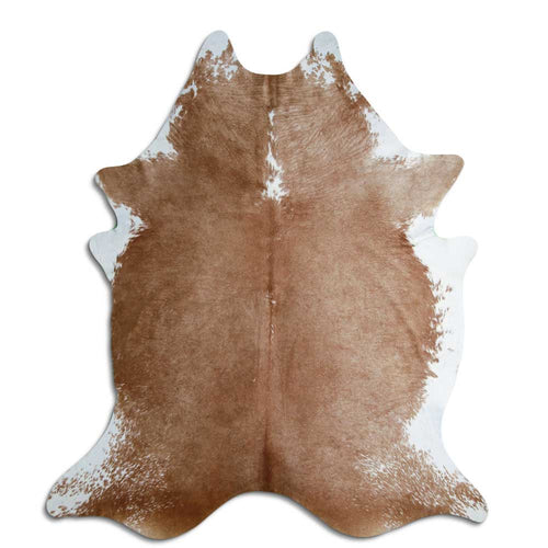 Peau de vache marron et blanche XXL