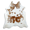 Peau de vache marron et blanche M