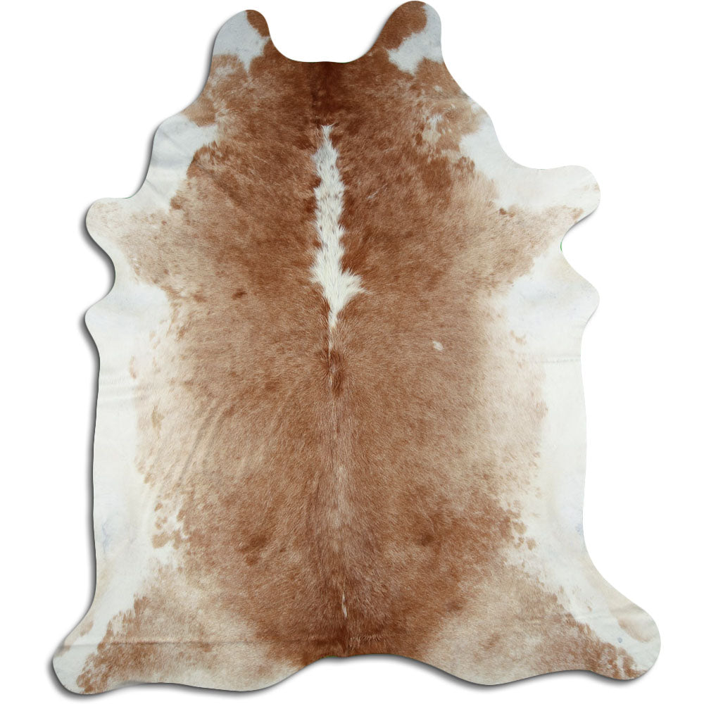 Peau de vache marron et blanche XXL