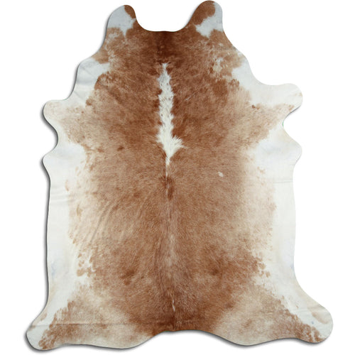 Peau de vache marron et blanche XXL