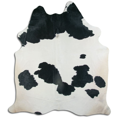 Peau de vache noire et blanche XXL