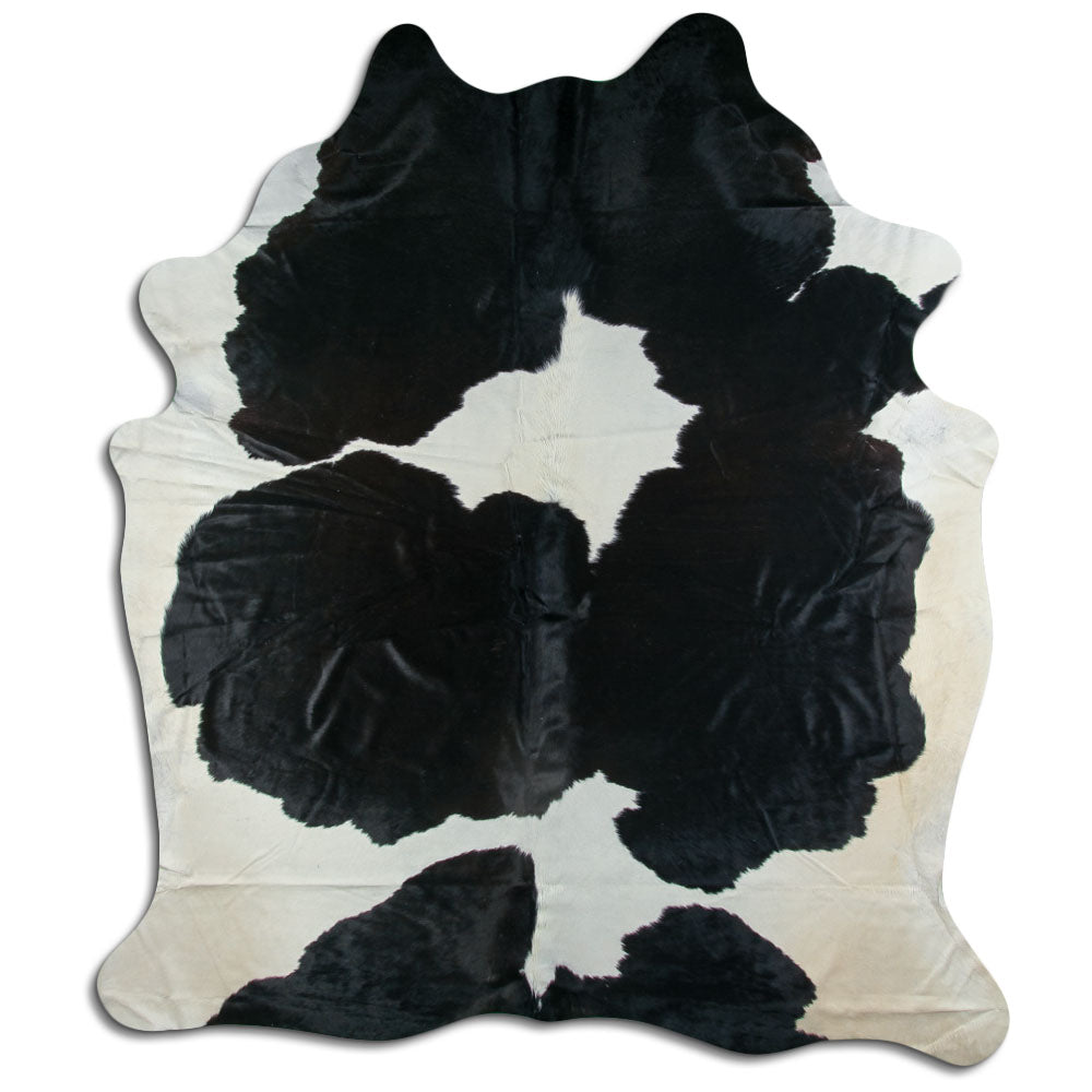 Peau de vache noire et blanche XXXL