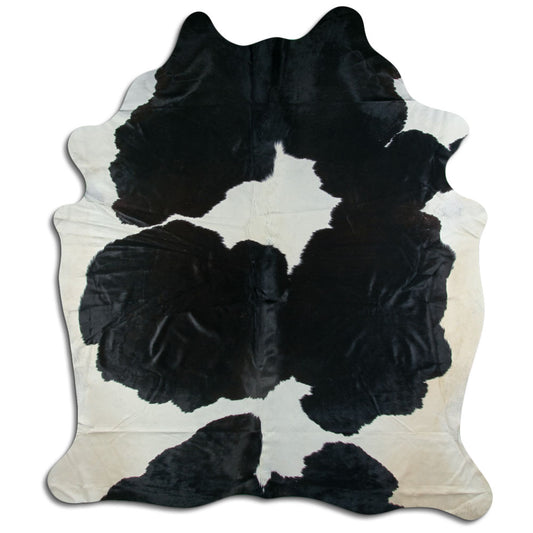 Peau de vache noire et blanche XXXL