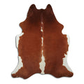 Peau de vache marron et blanche XXL