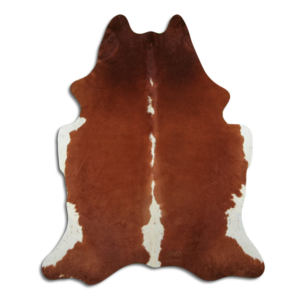 Peau de vache marron et blanche XXL