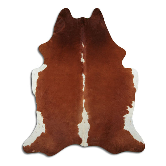 Peau de vache marron et blanche XXL