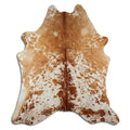 Peau de vache marron et blanche XXL