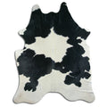 Peau de vache noire et blanche XXL