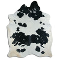 Peau de vache noire et blanche XXXL