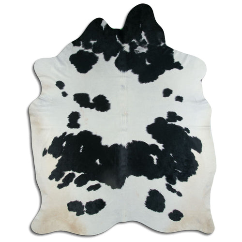 Peau de vache noire et blanche XXXL