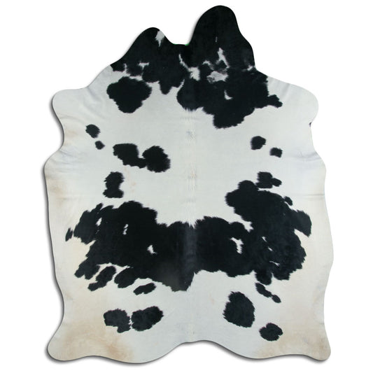 Peau de vache noire et blanche XXXL