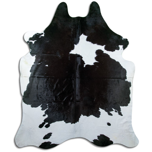 Peau de vache noire et blanche XXXL