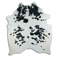 Peau de vache noire et blanche XXL
