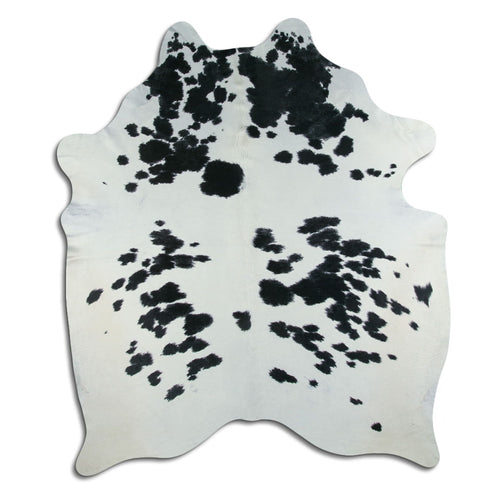 Peau de vache noire et blanche XXL