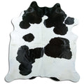 Peau de vache noire et blanche XXL