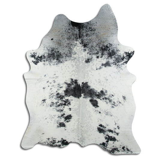 Peau de vache noire et blanche XXL