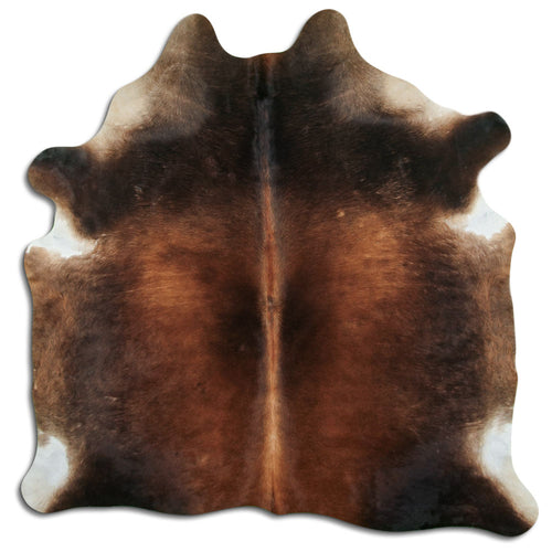 Peau de vache marron L