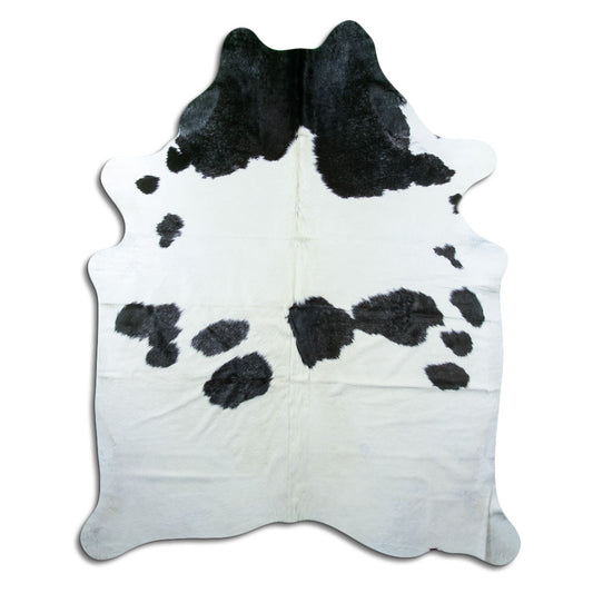 Peau de vache noire et blanche XXL