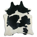 Peau de vache noire et blanche XXL