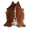 Peau de vache marron et blanche XXL