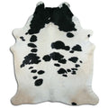 Peau de vache noire et blanche XXXL