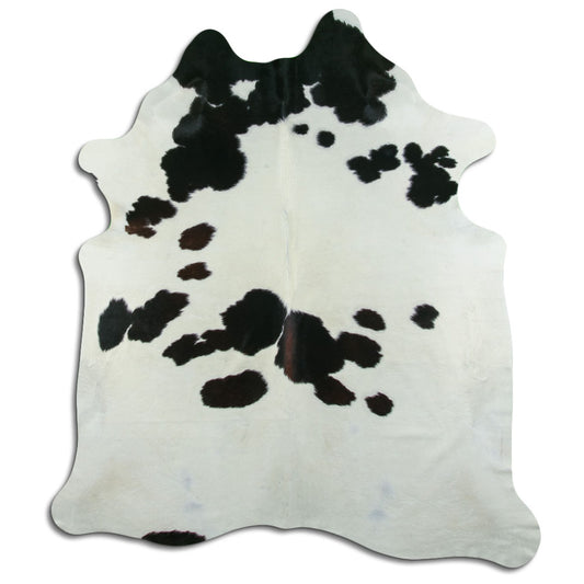 Peau de vache noire et blanche XXL