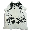 Peau de vache noire et blanche XXL