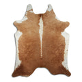 Peau de vache marron et blanche XXL