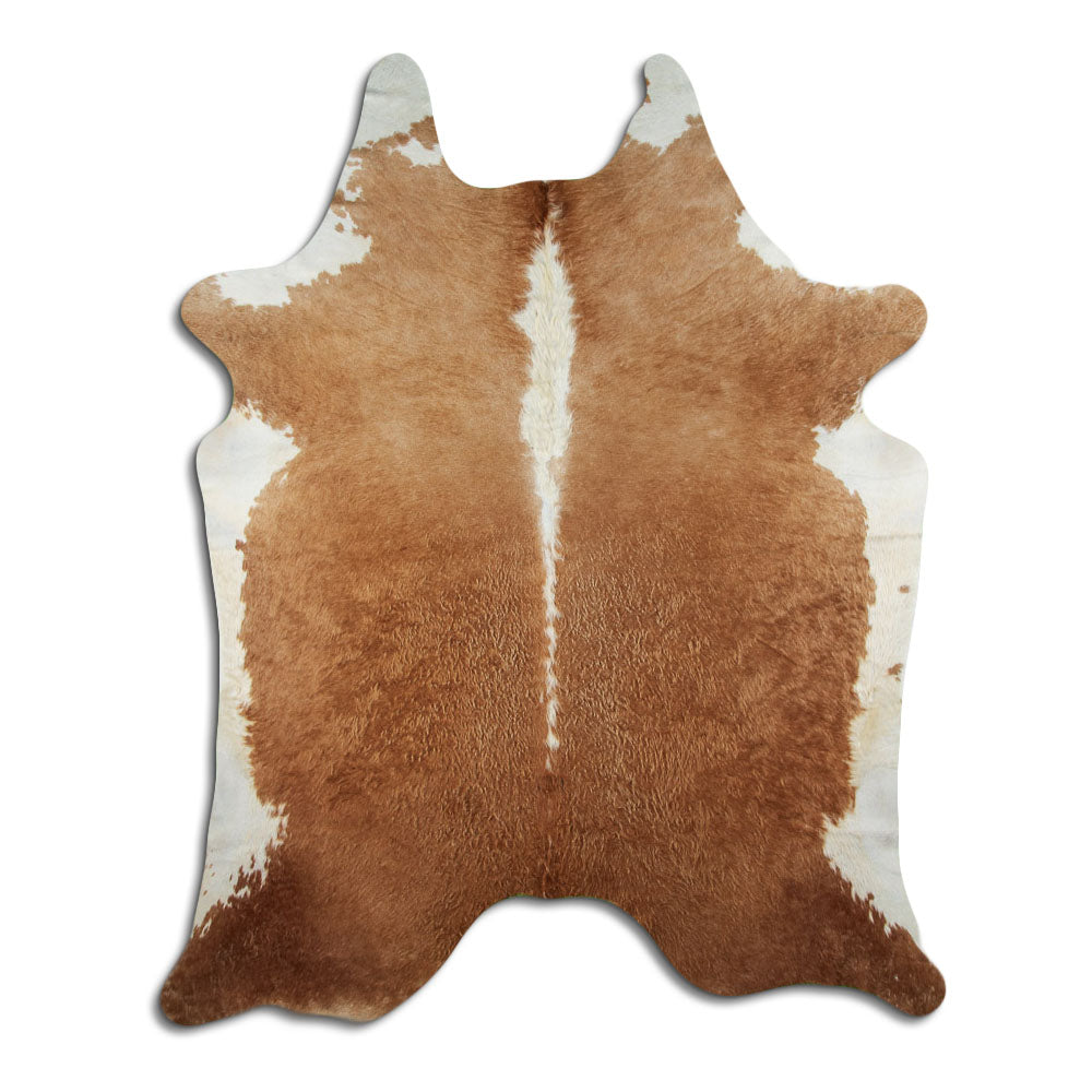 Peau de vache marron et blanche XXL