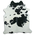 Peau de vache noire et blanche XXL