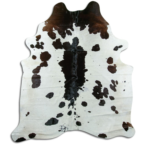 Peau de vache noire et blanche L