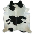Peau de vache noire et blanche XXL