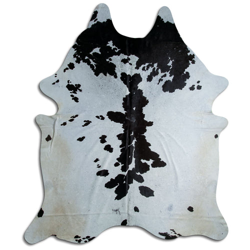 Peau de vache noire et blanche XXXL