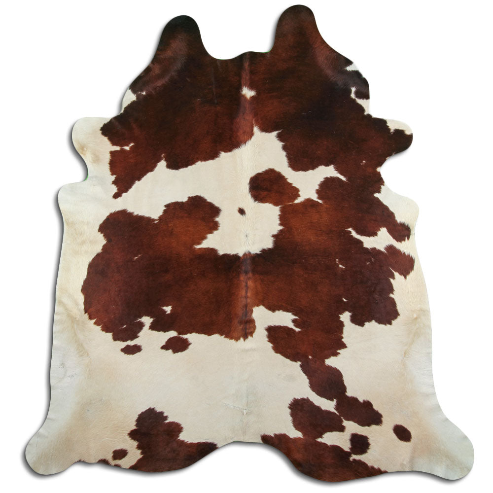 Peau de vache marron et blanche XXL
