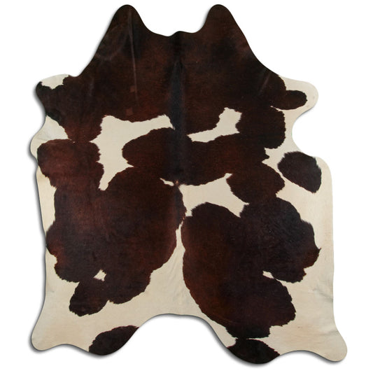 Peau de vache marron et blanche XXL
