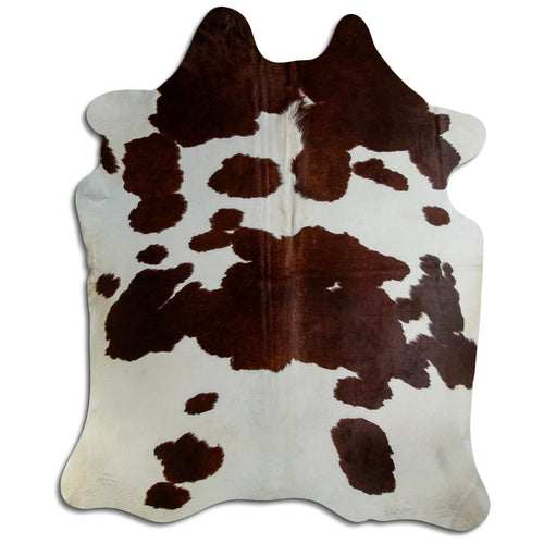 Peau de vache marron et blanche XXL