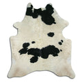Peau de vache noire et blanche XXL
