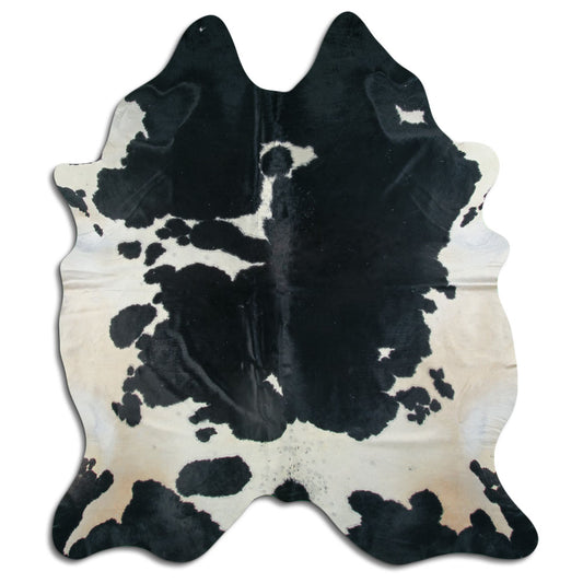 Peau de vache noire et blanche XXL