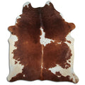 Peau de vache marron et blanche XXL